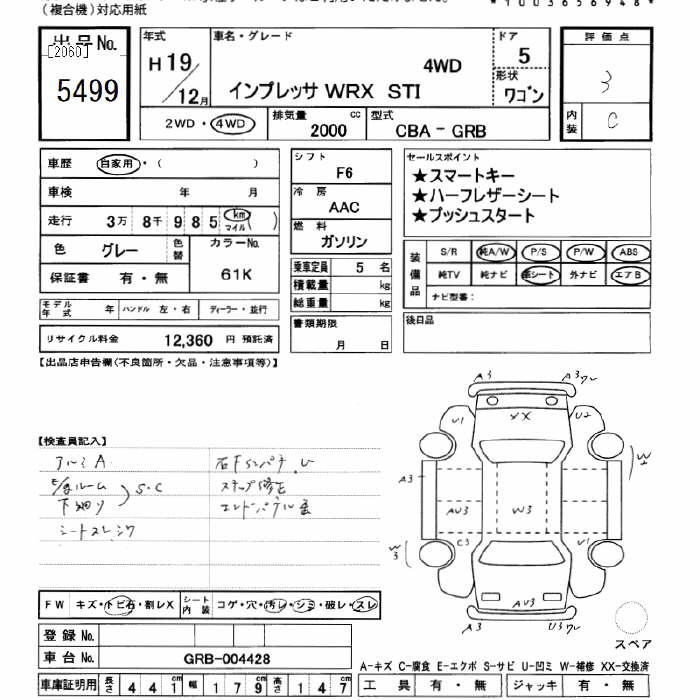 SUBARU IMPREZA WRX
